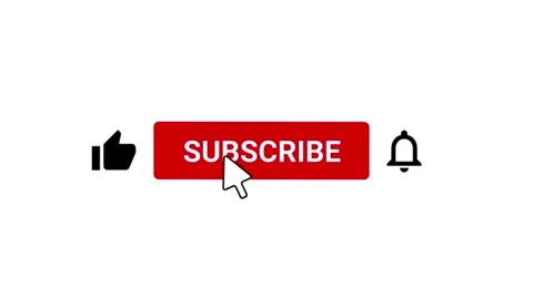 Subscribe Like Bell Button White Background 스톡 동영상 302938066