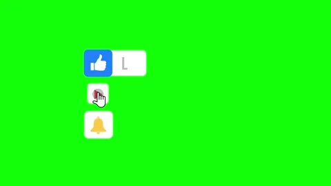 Like Subscribe Bell icon button 2 Stock Footage 139641301