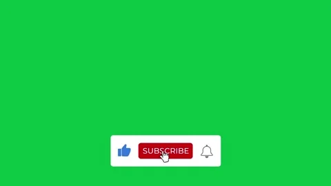 Like Subscribe Bell Notification (Green Screen Background) Stock Footage 271477578