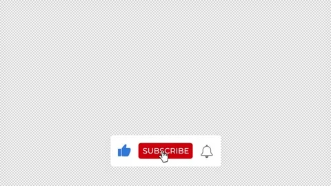 Like Subscribe Bell Notification (Transparent Background) Stock Footage 271477657