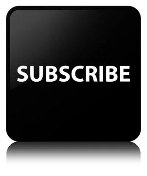 Subscribe black square button Illustrazione stock