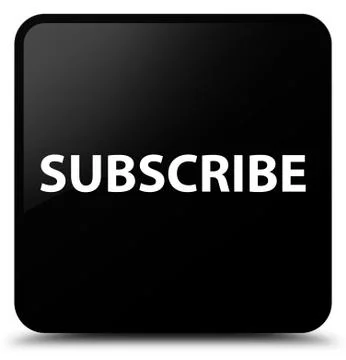 Subscribe black square button Illustrazione stock