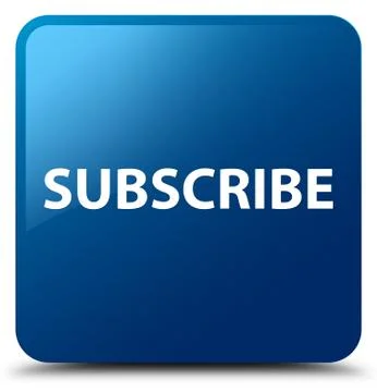 Subscribe blue square button Stock Illustration