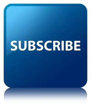 Subscribe blue square button Stock Illustration