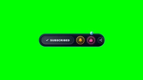 Subscribe Bounce Sequence Action Card Green Screen Motion 스톡 동영상 346968890