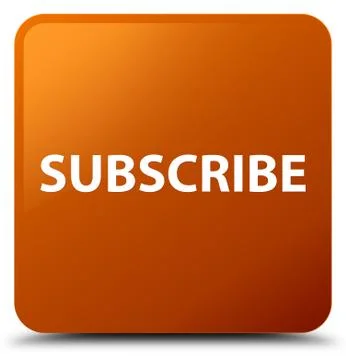 Subscribe brown square button Stock Illustration