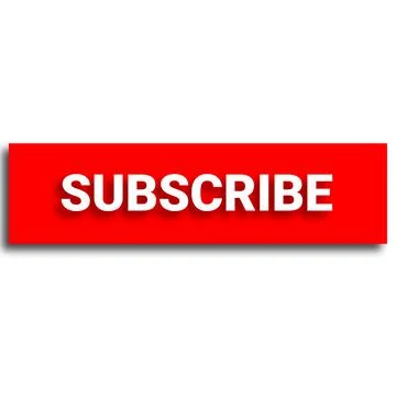 Subscribe Button 3D Stock Illustration