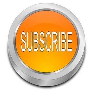 Subscribe Button - 3d illustration Stock Illustration