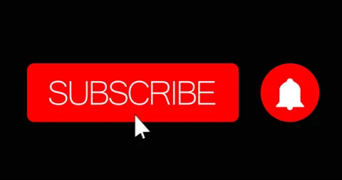 Subscribe button action bell animation Stock-Footage 99367322
