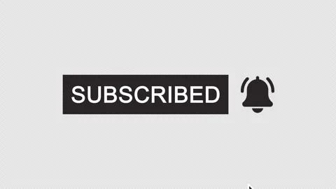 Subscribe button alpha channel Stock Footage 295235886