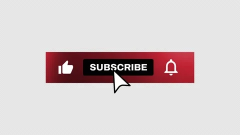 Subscribe Button alpha channel transpare... | Stock Video | Pond5