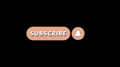 Subscribe Button and Bell with Cool Animation. Stock Footage 128301419