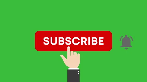 Subscribe Button and Bell Notification. Animation Graphics Stock Footage 139208338