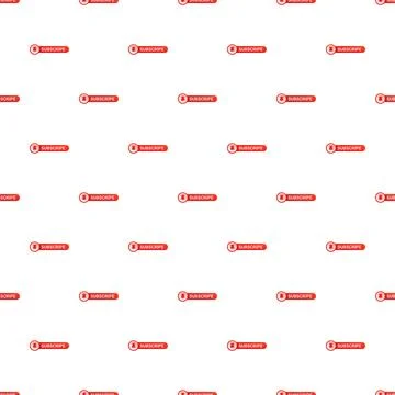 Subscribe button and notification bell icon pattern Stock Illustration