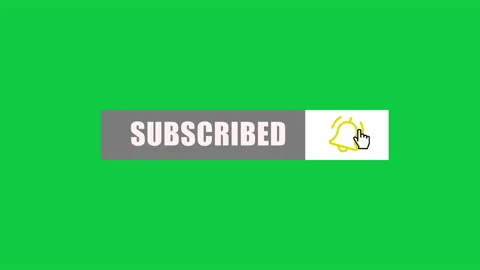 Subscribe button animated. Like and golden bell Stock Footage 227010981