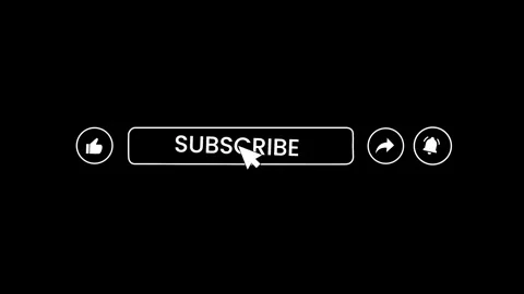 Subscribe Button Animation – 4K Loop with Alpha Channel Stock Footage 300699432