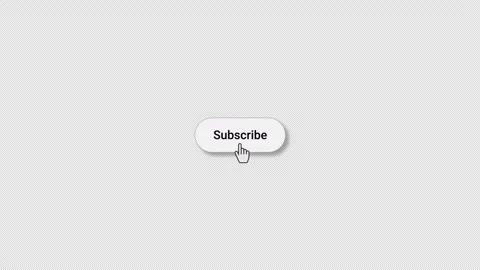Subscribe Button Animation with Bell Icon and Mouse Cursor with Alpha Channel. 動画素材 280040014