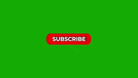 Subscribe Button Animation Green Screen  Call to Action Chroma Key Overlay 스톡 동영상 331981164