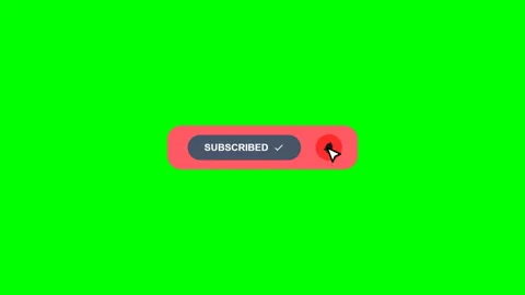 Subscribe button bell bottom Green Screen Lower Third Stock Footage 345222664