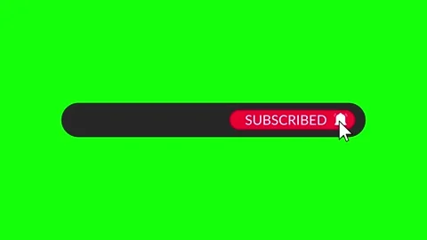 Subscribe Button Callout Animation with Bell Icon and Cursor Click Stock Footage 313173847