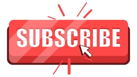 Subscribe button with click effect. vector illustration 스톡 일러스트