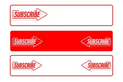 SUBSCRIBE - button color. Vector illustration. EPS 10 Ilustração Stock