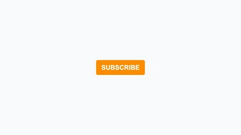 Subscribe Button flat design icon in orange color Stock Footage 342621794