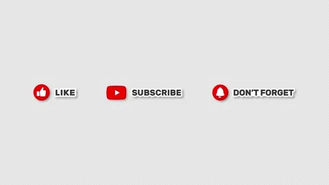 Like Subscribe Button Stock Footage 204924190