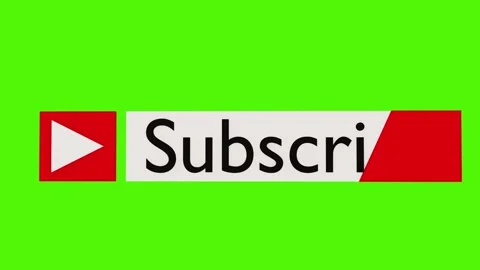 subscribe button on a green background | Stock Video | Pond5
