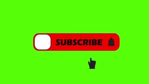 SUBSCRIBE BUTTON ON GREEN SCREEN | Stock Video | Pond5