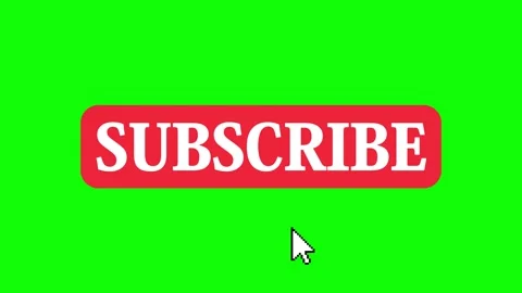 Subscribe button green screen Stock Footage 271390658