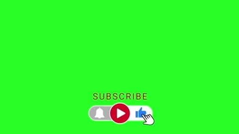 Subscribe Button Green Screen Video stock 303114820