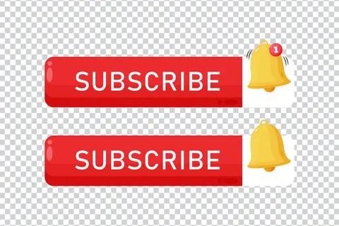 Subscribe button icon on blank background Stock Illustration
