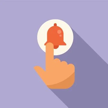 Subscribe button icon flat vector. Sound interface Stockillustratie