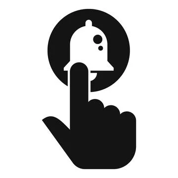 Subscribe button icon simple vector. Sound interface Stock Illustration