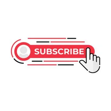 Subscribe button icon for social media. Subscribe icon button Vector illustra Stock-Illustration