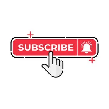 Subscribe button icon for social media. Subscribe icon button Vector illustra Stock-Illustration