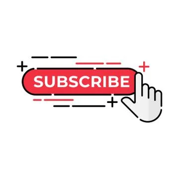 Subscribe button icon for social media. Subscribe icon button Vector illustra Illustrazione stock