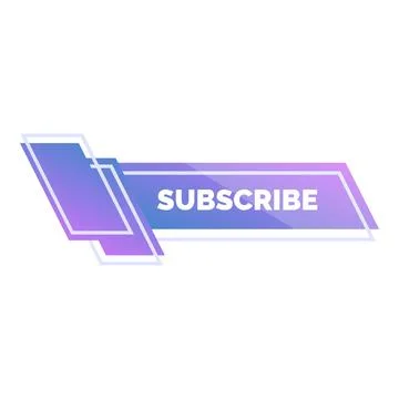 Subscribe button inviting users to follow a streamer channel Illustrazione stock