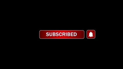Subscribe Button Notification Icon Animation bell notification cursor click effe Stock Footage 342783088