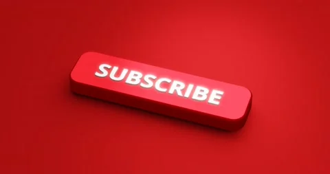 Subscribe button or subscription online membership on red background. Stock Footage 154165284