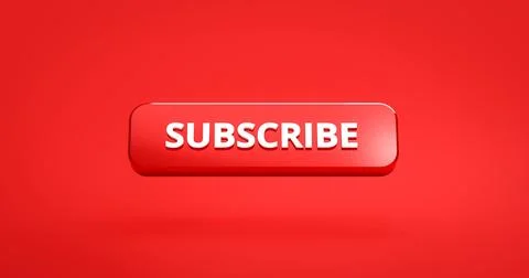 Subscribe button or subscription online membership on red background with n.. Stock Photos