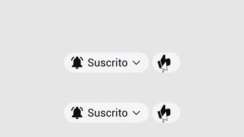 Subscribe Button Pack Spanish – Bell and Like Icons – 4K Transparent Stock Footage 325654219
