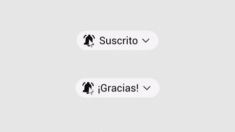 Subscribe Button Pack Spanish Text Red Suscrito and Gracias – 4K Transparent Stock Footage 325654300