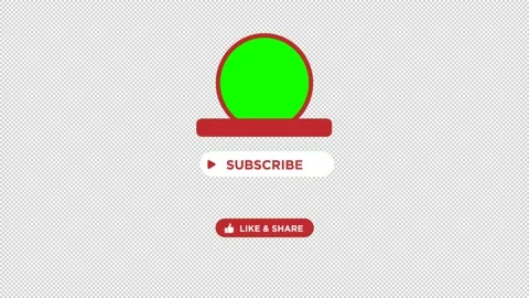 Subscribe Button Pop Up Animation Social Media Call To Action. Alpha Channel. Stock Footage 157557355