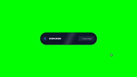 Subscribe button pop bottom Green Screen Lower Third Stock Footage 345222731