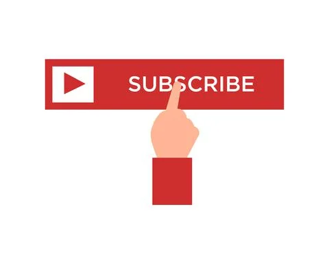 Subscribe button pushed Stock Illustration