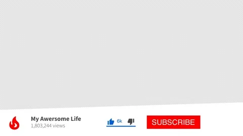 Subscribe Button reminder for Youtube Stock Footage 173745500