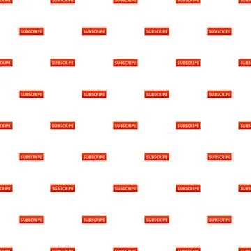 Subscribe button seamless pattern for social media promotion Stock Illustration