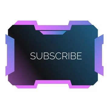 Subscribe button showing following and social media marketing Illustrazione stock